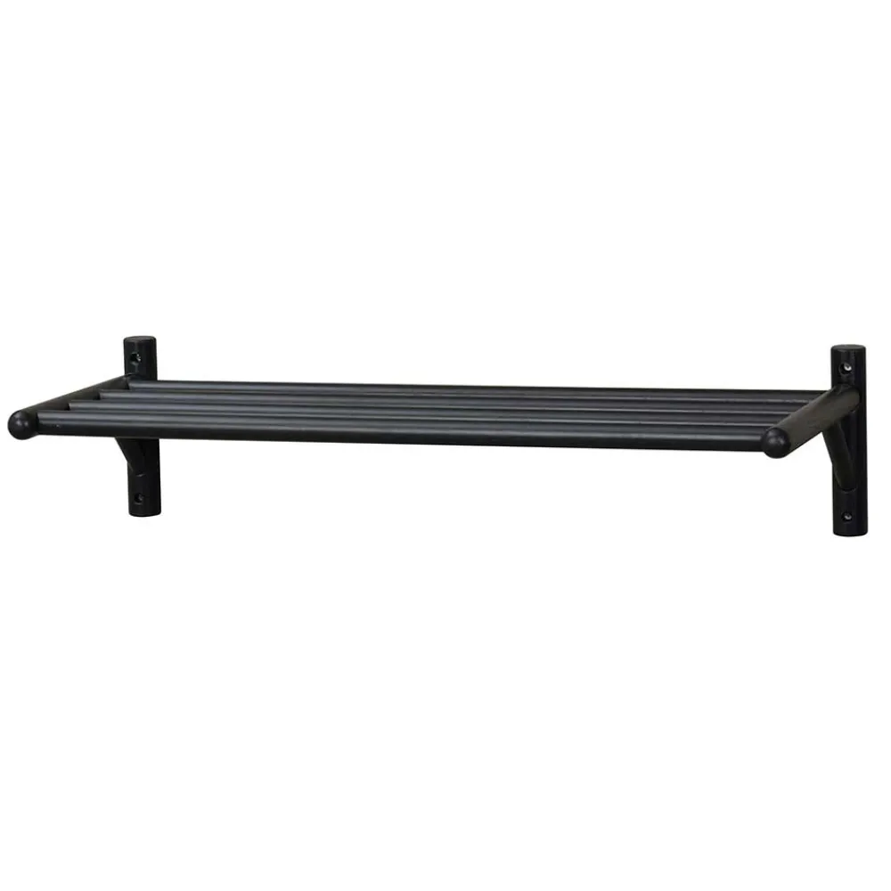 Wohnen Regale<80x19x33 Wandboard für Schuhe in Schwarz - Evlinu