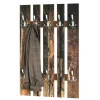 Wohnen Garderoben<65x100x65 Wandgarderobe foliert in Altholz-Optik - Yumcor