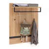 Wohnen Garderoben<90x113x28 Wandgarderobe in Wildeiche Optik - Truvisas