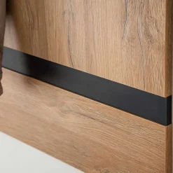 Wohnen Garderoben<90x113x28 Wandgarderobe in Wildeiche Optik - Truvisas