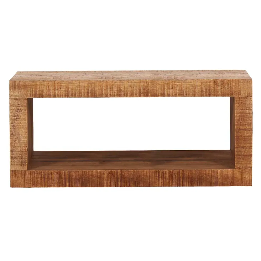 Wohnen Regale<34x20x15 Wandregal aus Mangoholz naturbelassen - Norklin