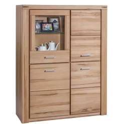 Wohnen Highboards<108x140x40 Wohnraum Highboard in Kernbuche - Uhelia