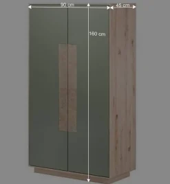 Wohnen Highboards<160x90x45 Wohnraum Schrank zweifarbig - Ajevos