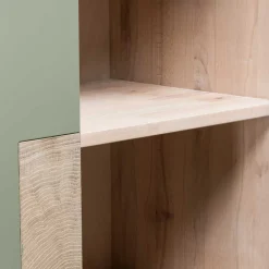 Wohnen Highboards<90x120x45 Wohnzimmer Highboard in Grau & Buche - Ajevos