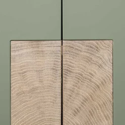 Wohnen Highboards<90x120x45 Wohnzimmer Highboard in Grau & Buche - Ajevos