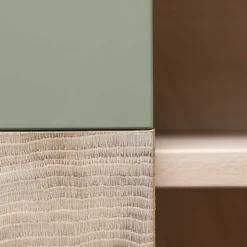 Wohnen Highboards<90x120x45 Wohnzimmer Highboard in Grau & Buche - Ajevos
