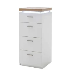 Wohnen Kommoden<42x98x44 Wohnzimmer Hochkommode mit LED - Nusenia