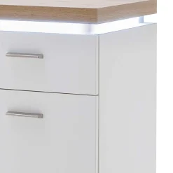 Wohnen Kommoden<42x98x44 Wohnzimmer Hochkommode mit LED - Nusenia