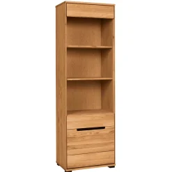 Wohnen Regale|Vitrinen<63x197x41 Wohnzimmer Regal mit 3 Fächern & Tür - Sennya