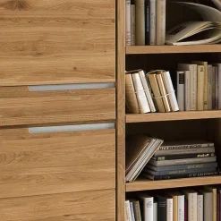 Wohnen Regale<114x134x41 Wohnzimmer Schrank mit Regal Teil - Croconia