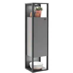 Wohnen Vitrinen<40x150x37 Wohnzimmerschrank mit Tür & 2 Fächern - Ridona