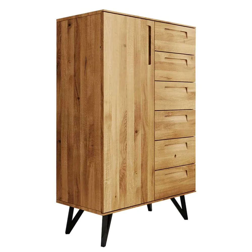 Wohnen Highboards<91x140x45 Wohnzimmerschrank mit sechs Schubladen - Mandirov