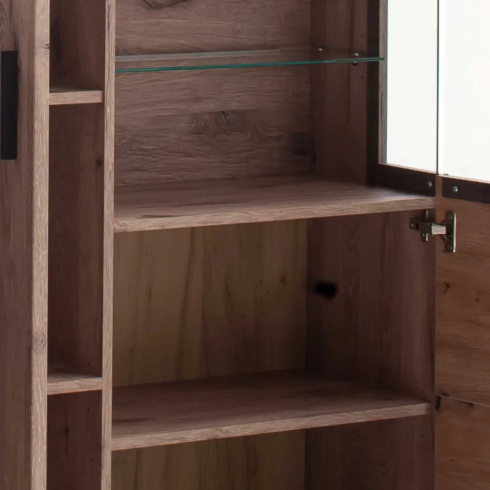 Wohnen Highboards|Kommoden<150x124x38 Wohnzimmerschrank mit Glas modern - Bekunion