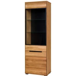 Wohnen Vitrinen<63x197x42 Wohnzimmervitrine 2-türig - Sennya