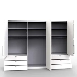 Wohnen Kleiderschränke<XXL Kleiderschrank mit Falttüren - Nasses