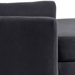 Wohnen Sessel<XXL Velours Sessel in Anthrazit - Renero