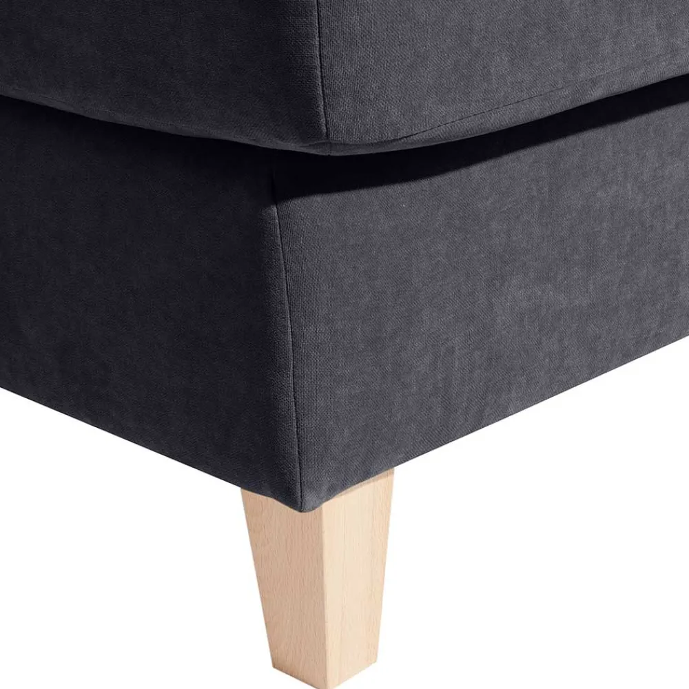 Wohnen Sessel<XXL Velours Sessel in Anthrazit - Renero