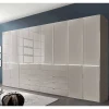 Wohnen Kleiderschränke|Schränke<XXL-Kleiderschrank in Hellgrau mit Glasfront - Nucina