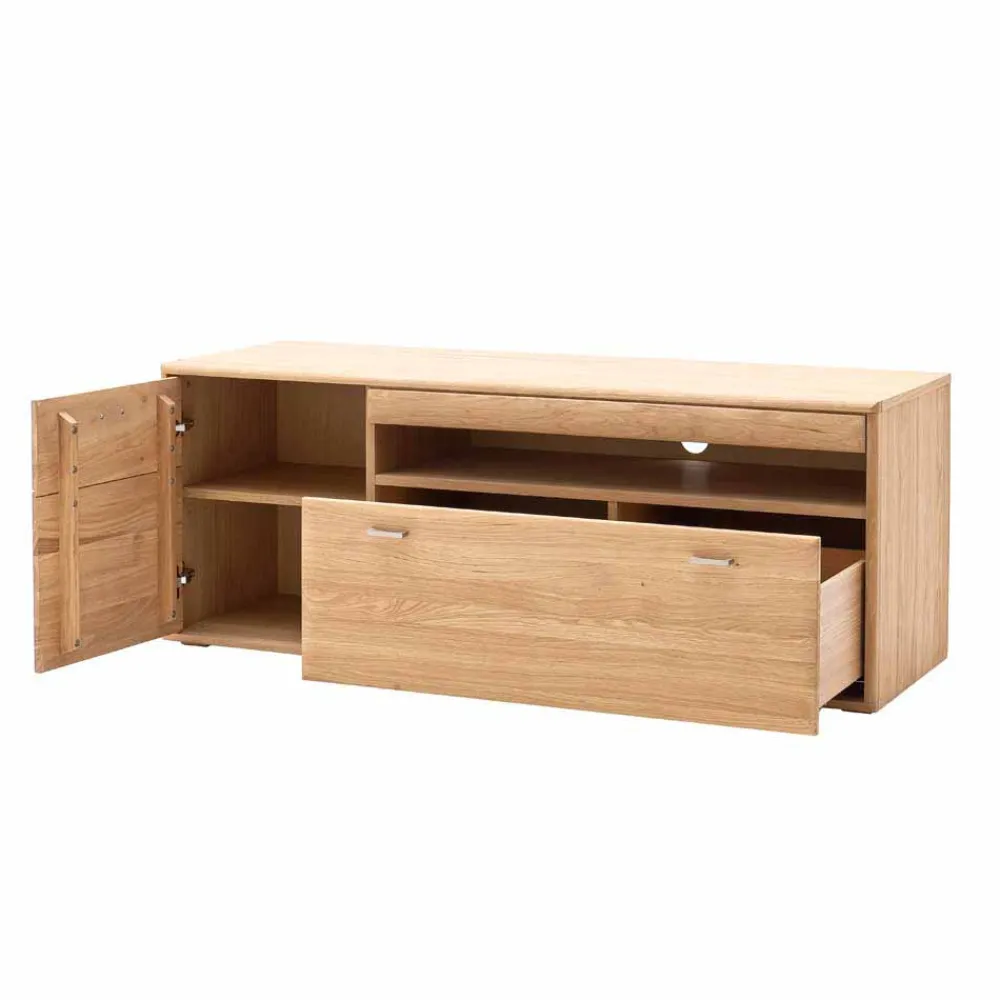 Wohnen Tv & Hifi-Möbel|Lowboards<Zeitloses TV Element in Eiche Bianco - Vernella