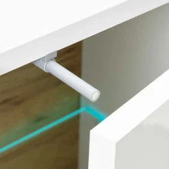 Wohnen Wohnwände<Zweifarbige Wohnzimmer Möbel Kombi - Myrda (vierteilig)