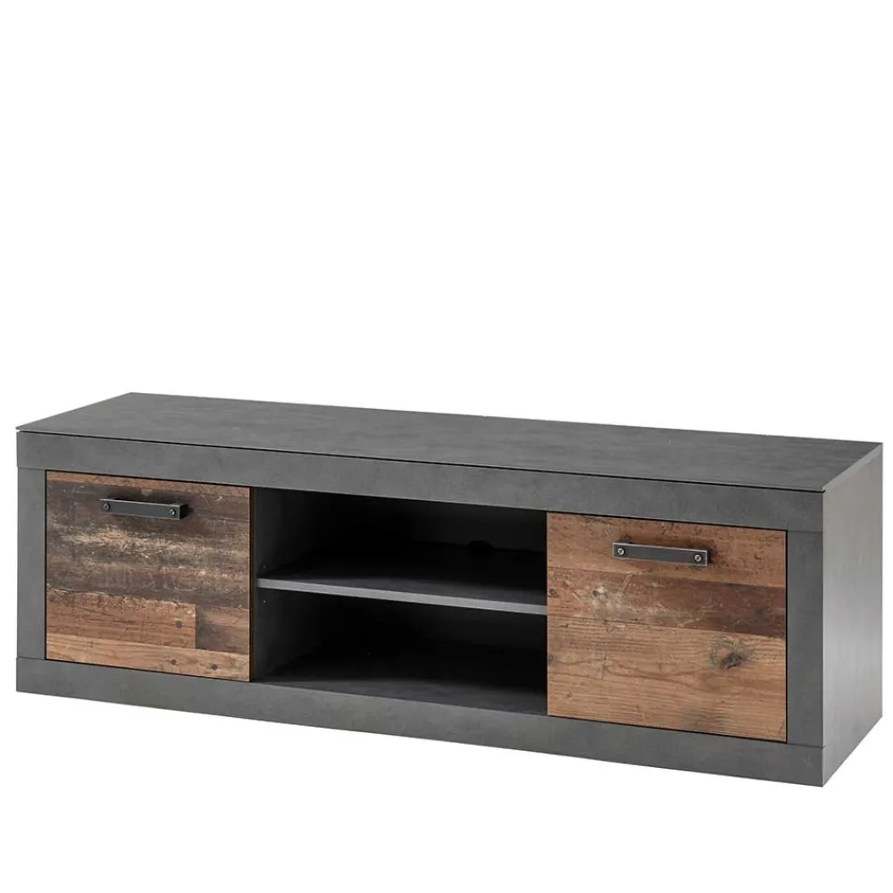 Wohnen Tv & Hifi-Möbel|Lowboards<Zweifarbiges TV Board 153 cm breit - Timuras