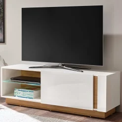 Wohnen Tv & Hifi-Möbel|Lowboards<Zweifarbiges TV Board mit Klappe - Myrda