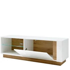 Wohnen Tv & Hifi-Möbel|Lowboards<Zweifarbiges TV Board mit Klappe - Myrda
