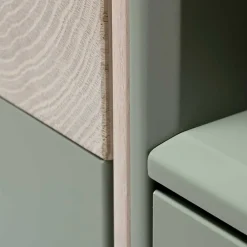 Wohnen Tv & Hifi-Möbel|Lowboards<Zweifarbiges TV Board mit Gerätefach - Ajevos