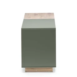 Wohnen Tv & Hifi-Möbel|Lowboards<Zweifarbiges TV Board mit Gerätefach - Ajevos