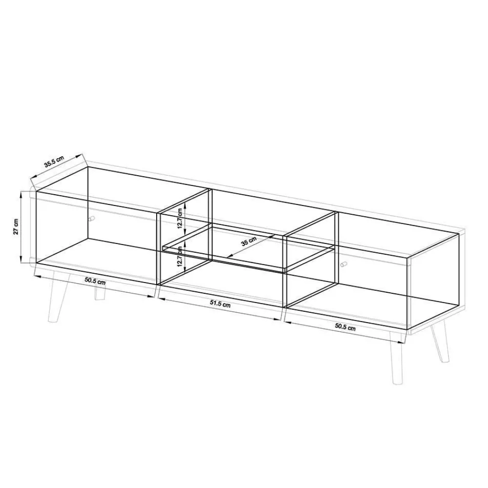 Wohnen Wohnwände<Zweifarbiges Wohnzimmer Möbel Set - Cablos (sechsteilig)