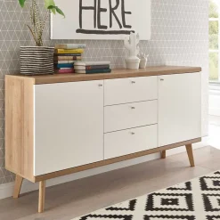 Wohnen Wohnwände<Zweifarbiges Wohnzimmer Möbel Set - Cablos (sechsteilig)