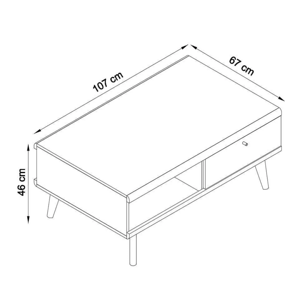 Wohnen Wohnwände<Zweifarbiges Wohnzimmer Möbel Set - Cablos (sechsteilig)