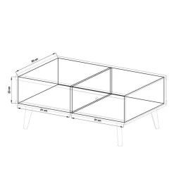 Wohnen Wohnwände<Zweifarbiges Wohnzimmer Möbel Set - Cablos (sechsteilig)